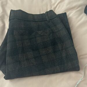 Democracy High Rise Plaid Trousers